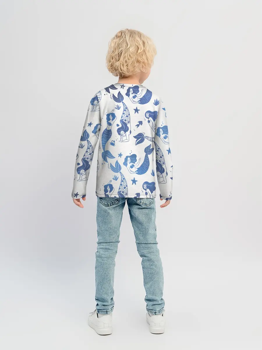 Детский лонгслив / Мир русалок