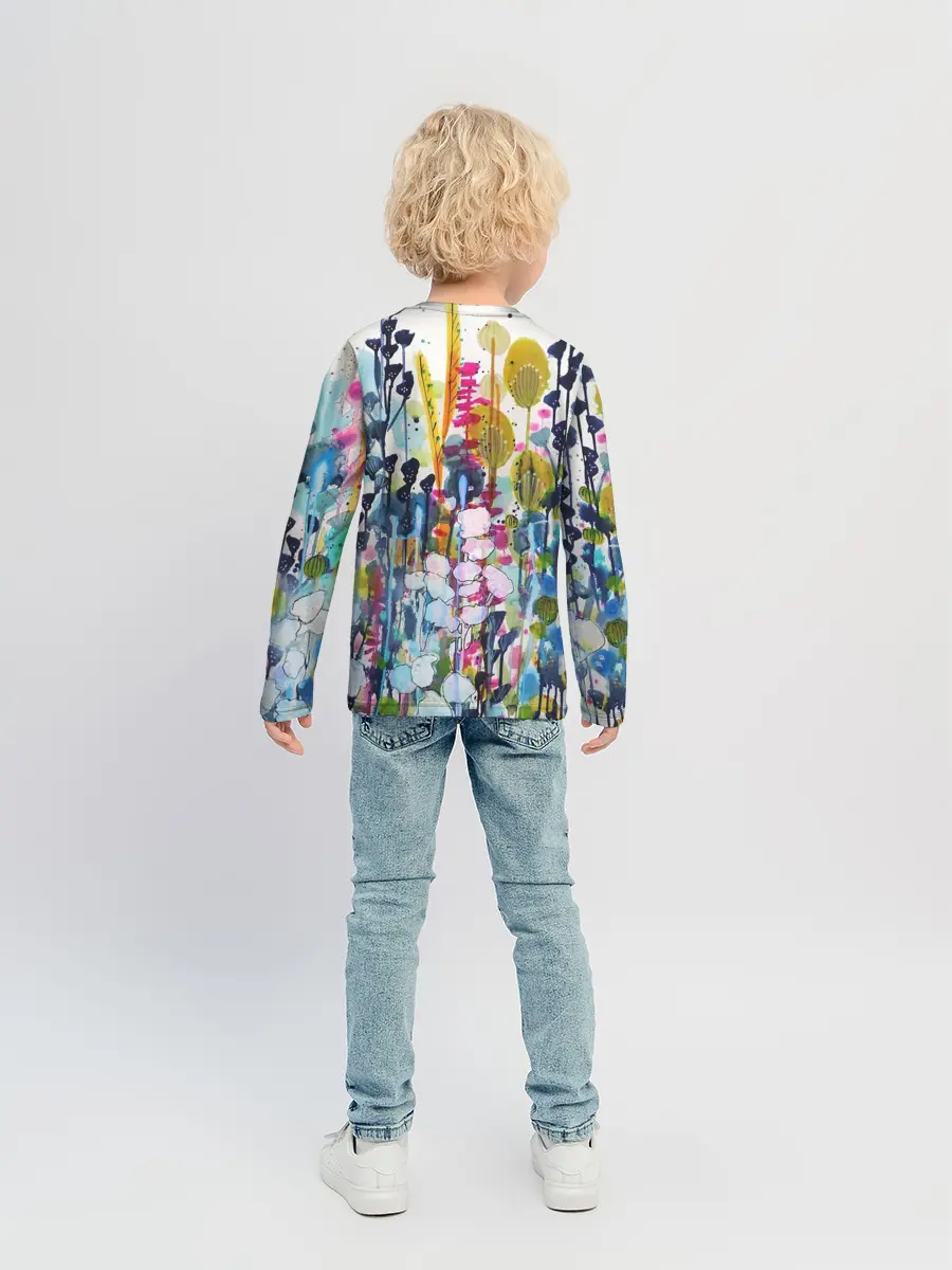 Детский лонгслив / Watercolor Flowers