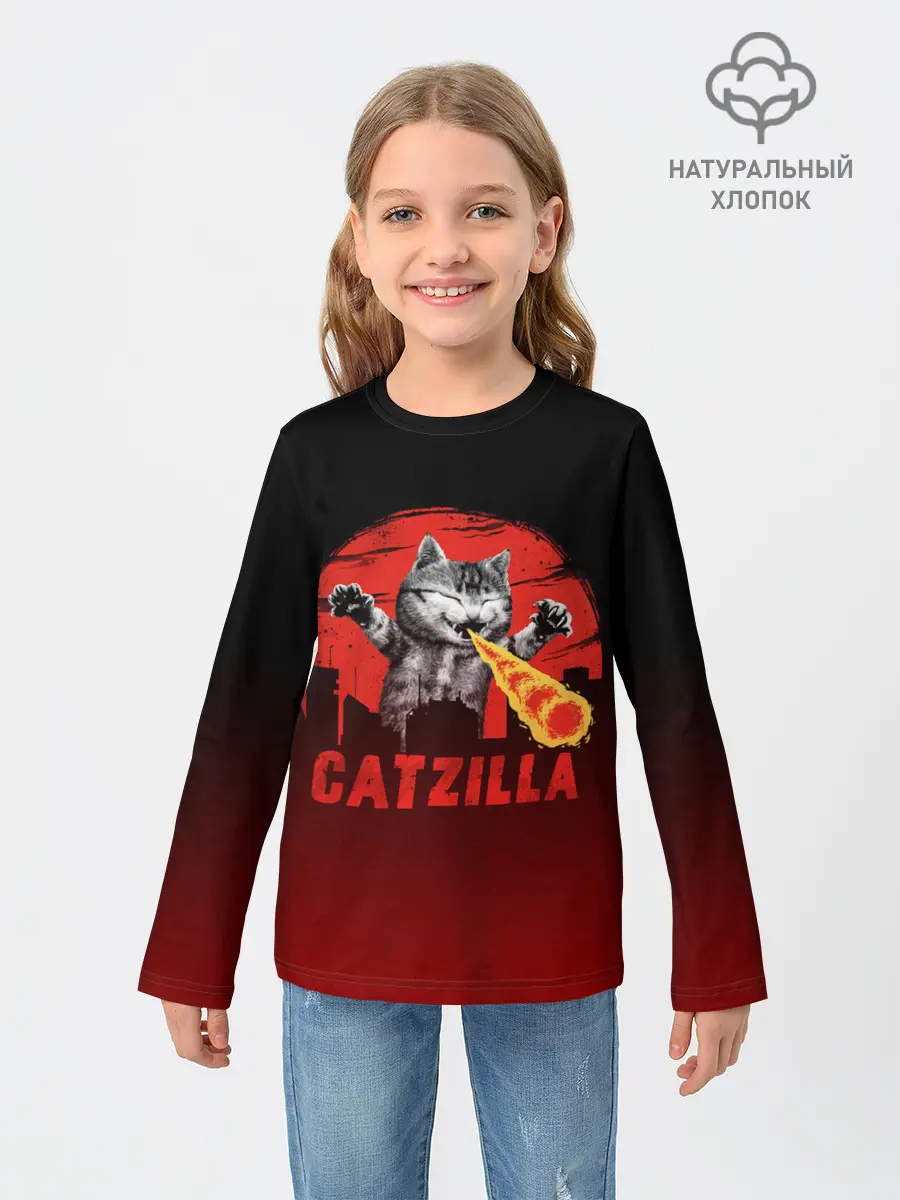 Детский лонгслив / CATZILLA | КЭТЗИЛЛА