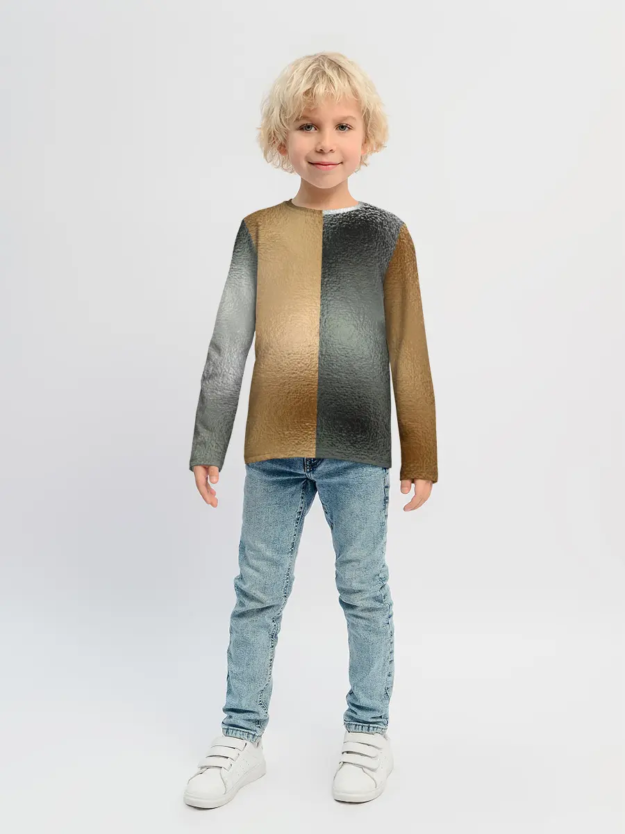 Детский лонгслив / Золото и Серебро