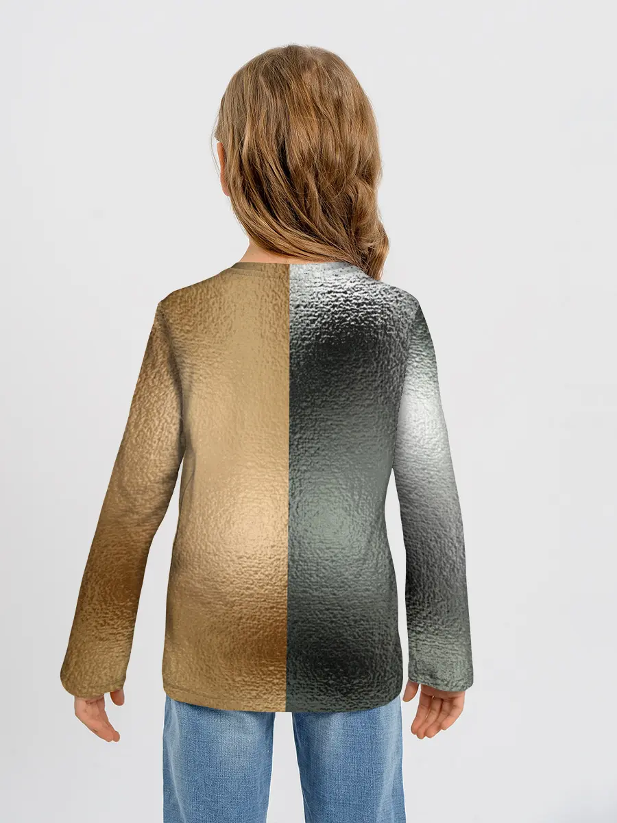 Детский лонгслив / Золото и Серебро