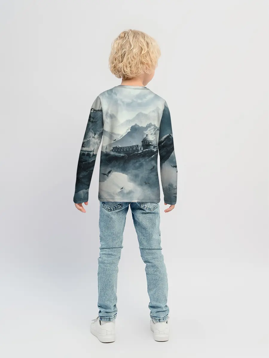 Детский лонгслив / Skyrim Warrior