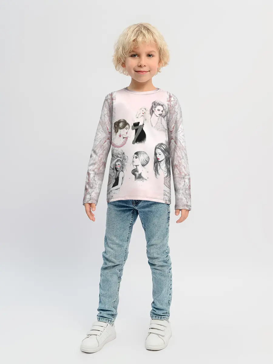 Детский лонгслив / 8 марта