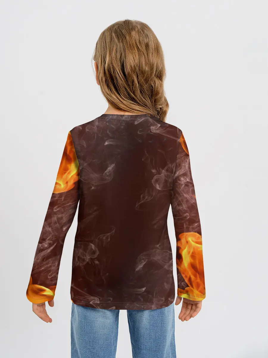 Детский лонгслив / Metallica | Fire Rock