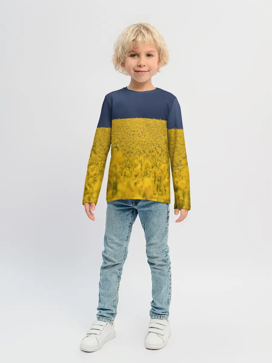 Детский лонгслив / Рапсовое поле