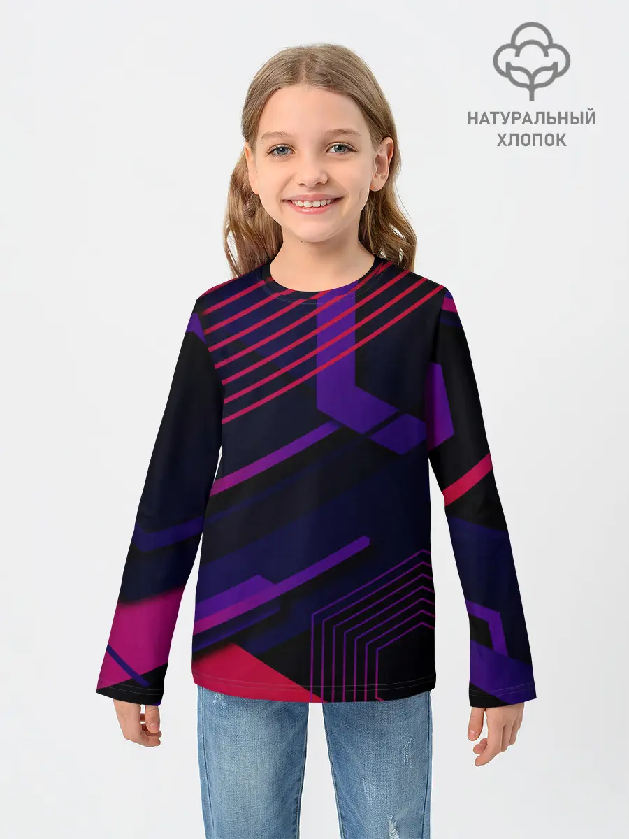 Детский лонгслив / Modern Geometry