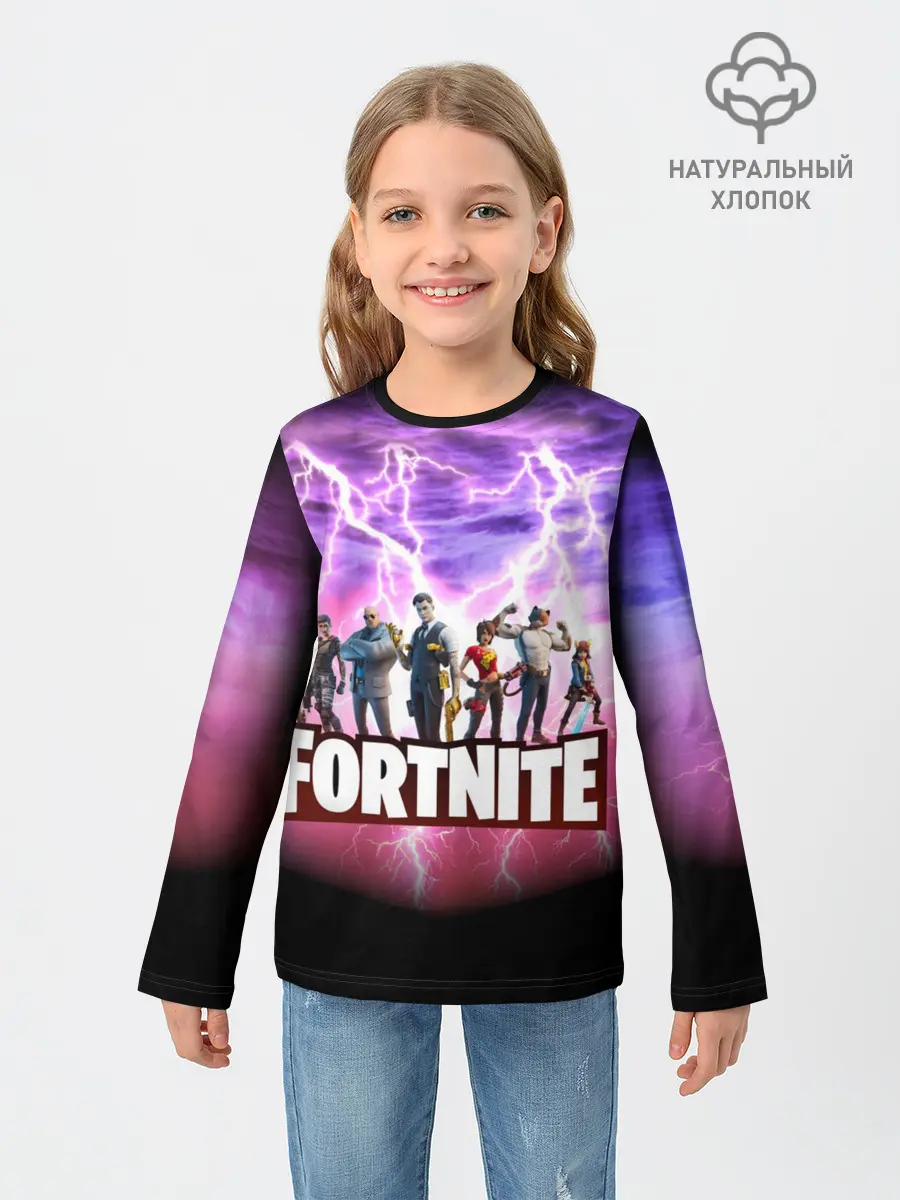Детский лонгслив / Fortnite