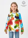 Детский лонгслив / фрукты