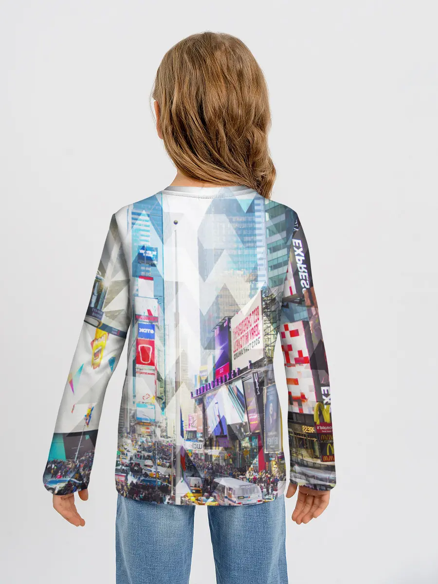 Детский лонгслив / New York