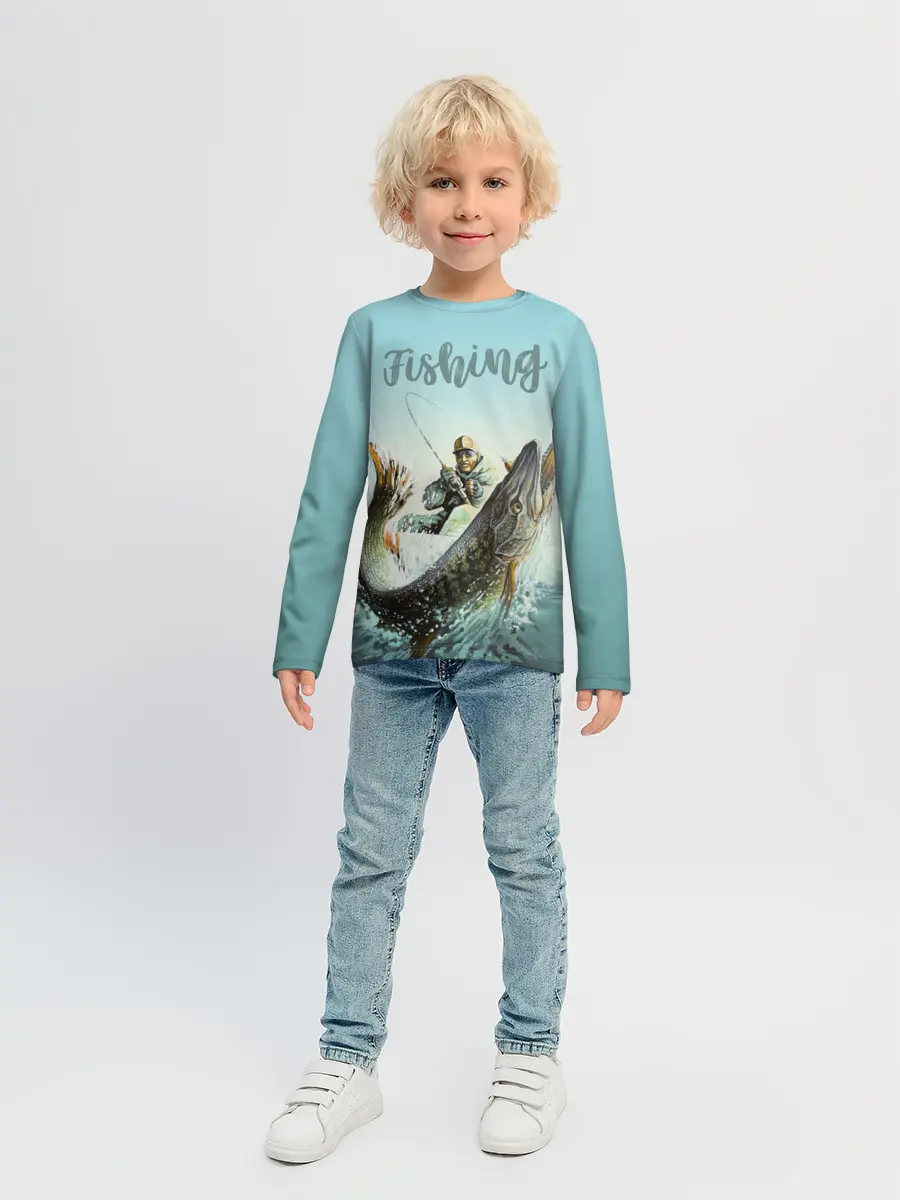 Детский лонгслив / Fishing