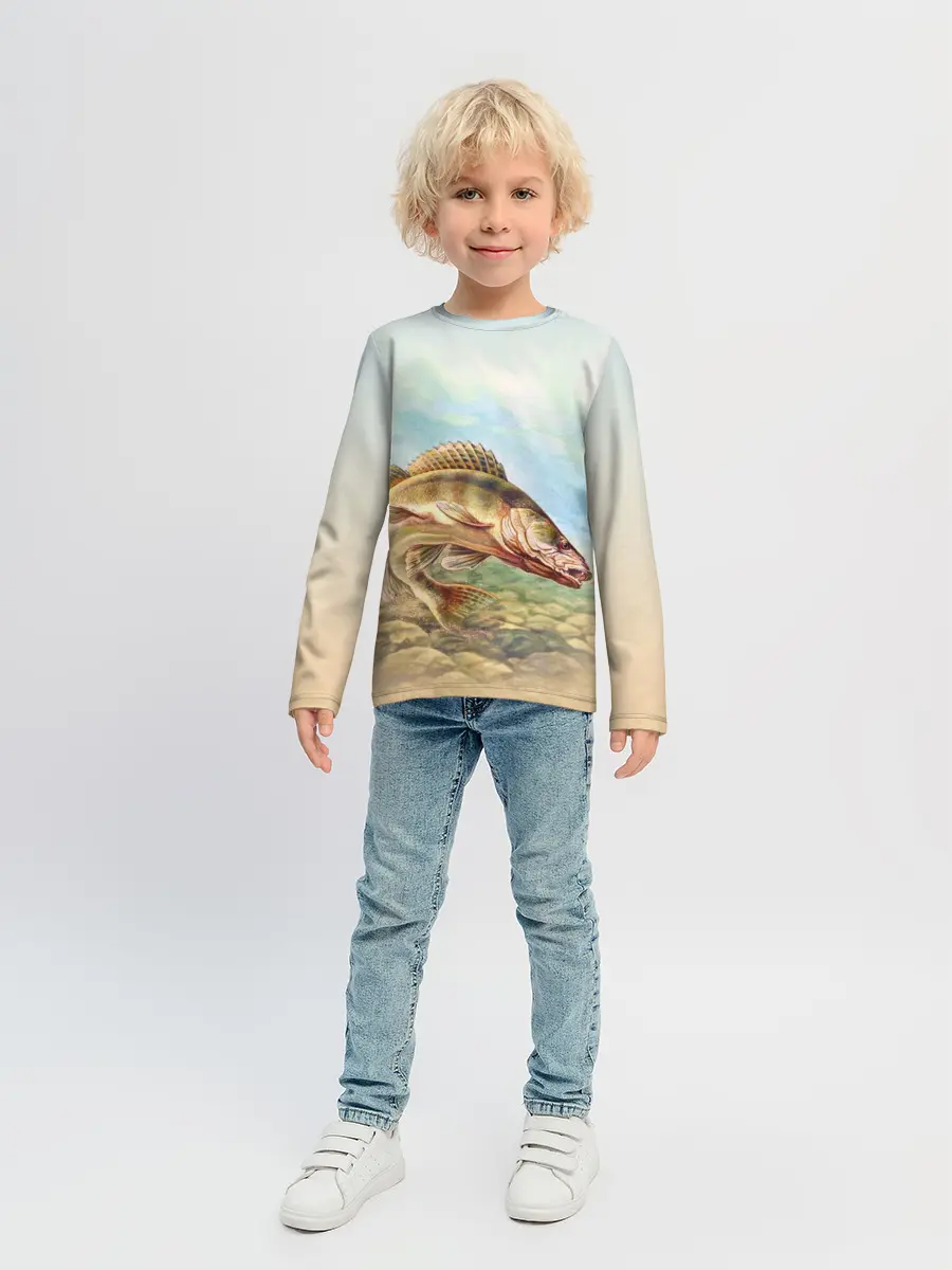 Детский лонгслив / Рыба