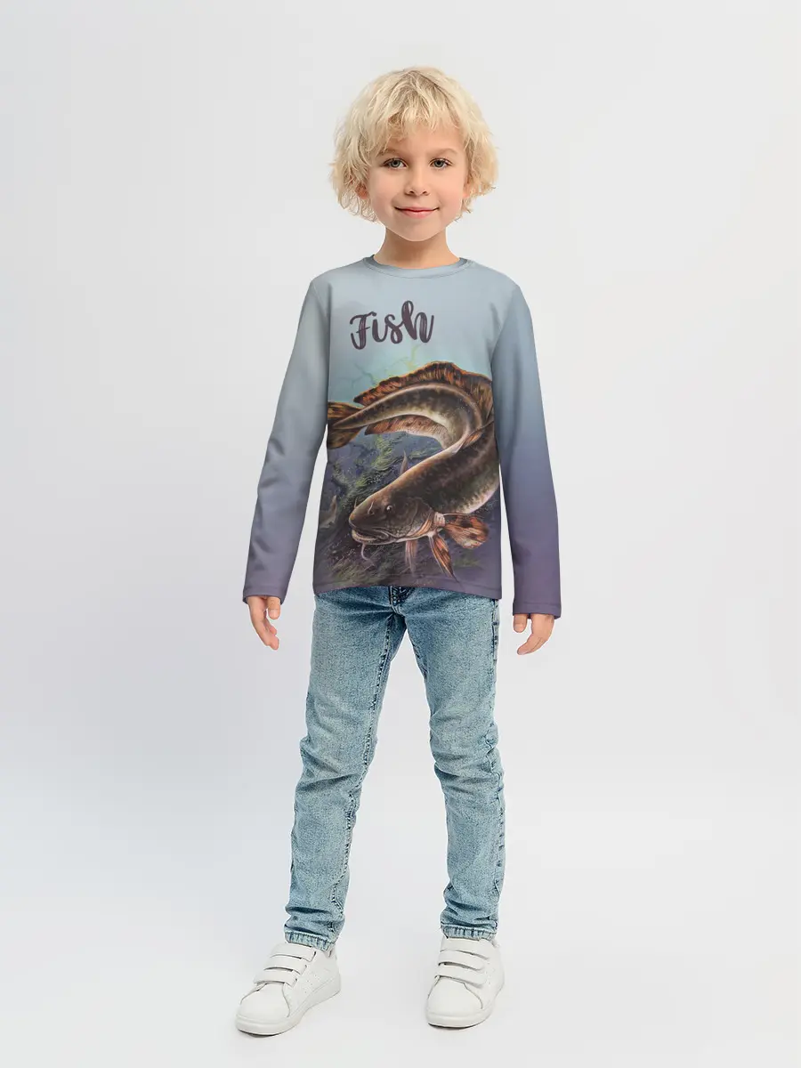 Детский лонгслив / Fish