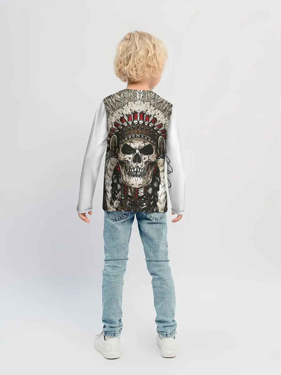 Детский лонгслив / Leader of indian skeletons