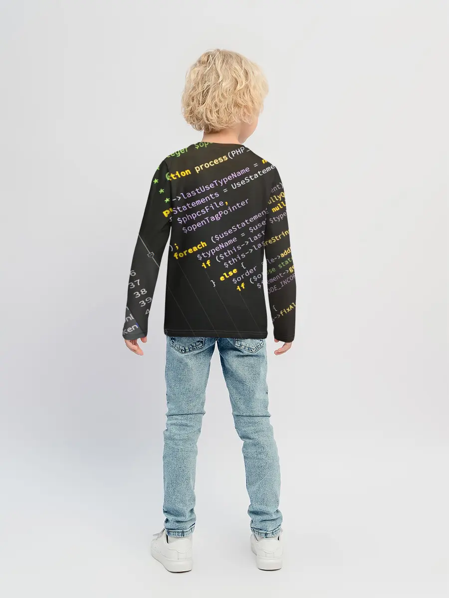 Детский лонгслив / ПРОГРАММНЫЙ КОД