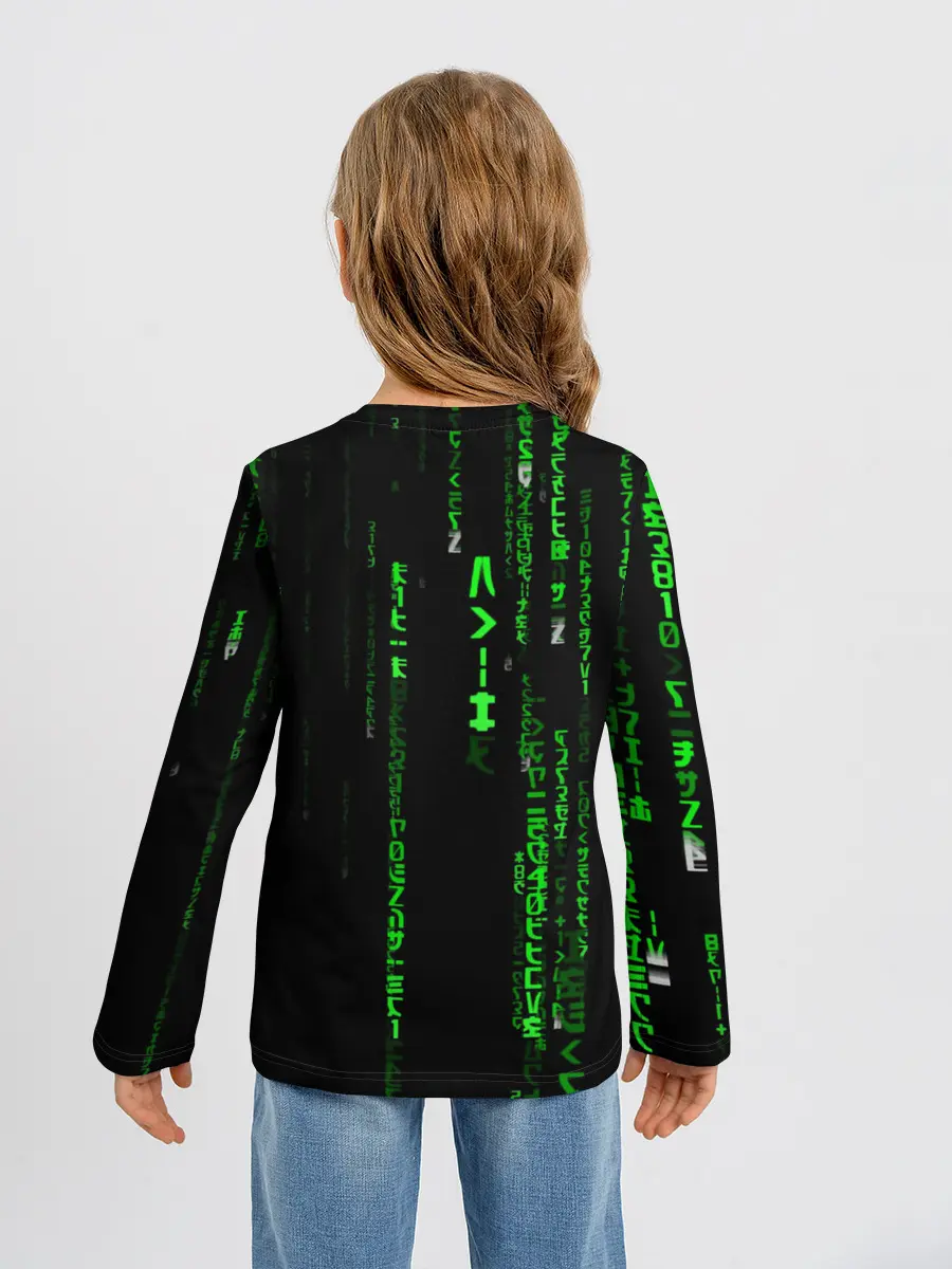 Детский лонгслив / МАТРИЦА КОДА