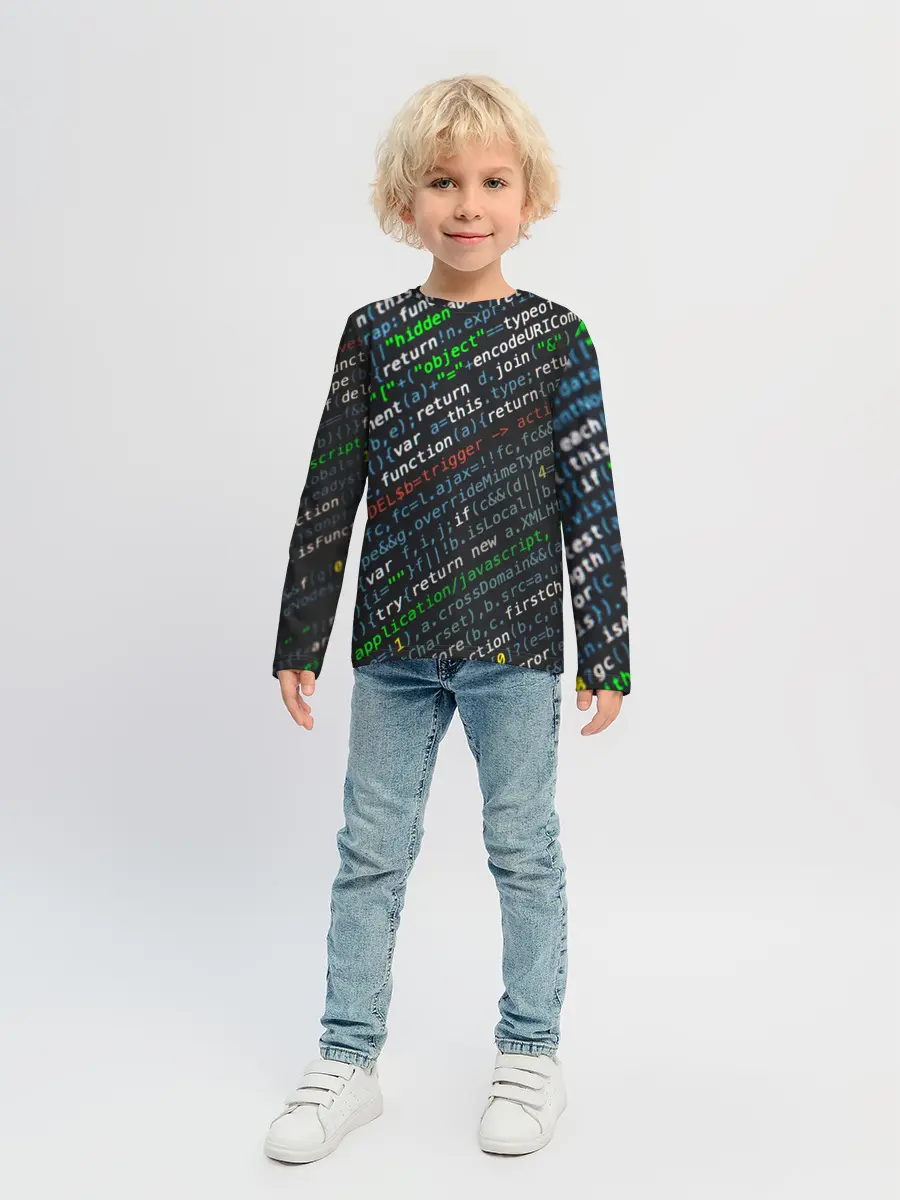 Детский лонгслив / ПРОГРАММИРОВАНИЕ КОДА