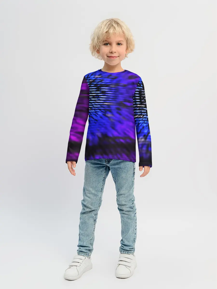 Детский лонгслив / НЕОНОВЫЙ КОД