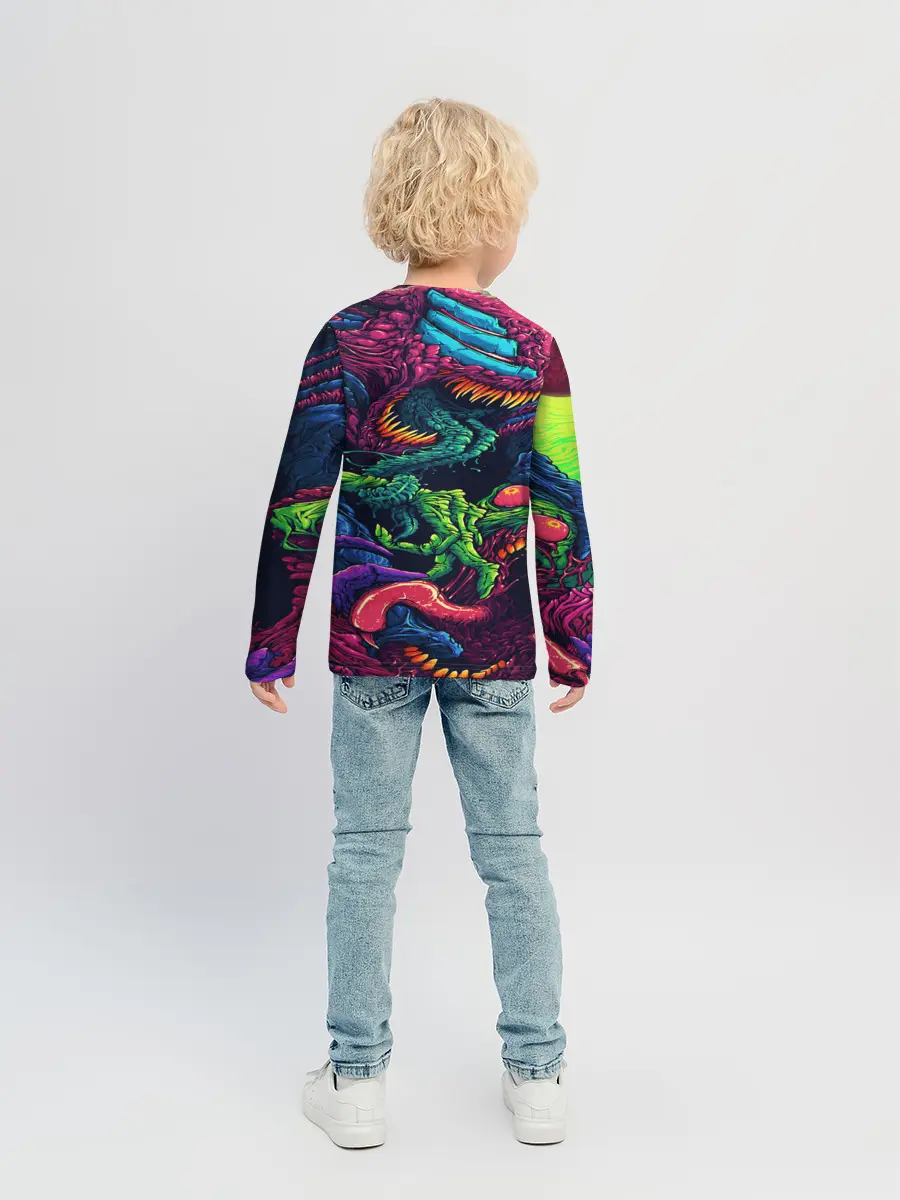 Детский лонгслив / CS GO hyper beast skin