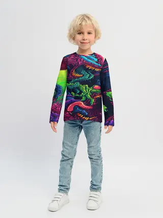 Детский лонгслив / CS GO hyper beast skin