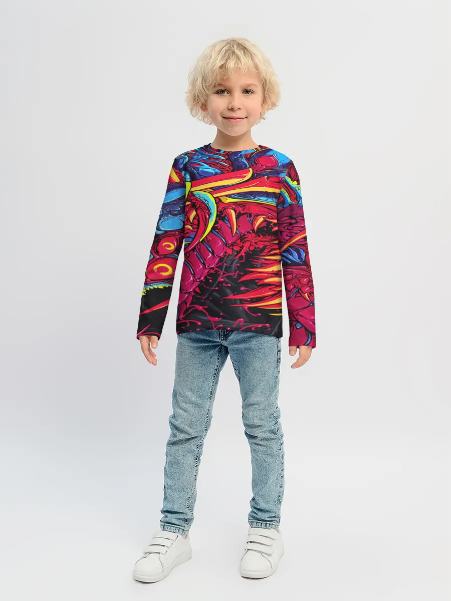 Детский лонгслив / CS GO hyper beast skin