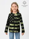 Детский лонгслив / American Flag Camo