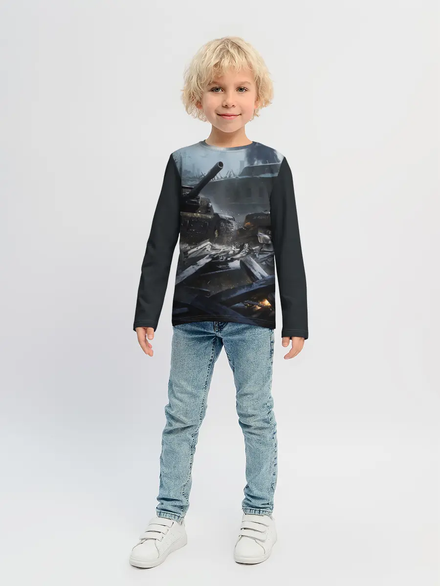 Детский лонгслив / Т34