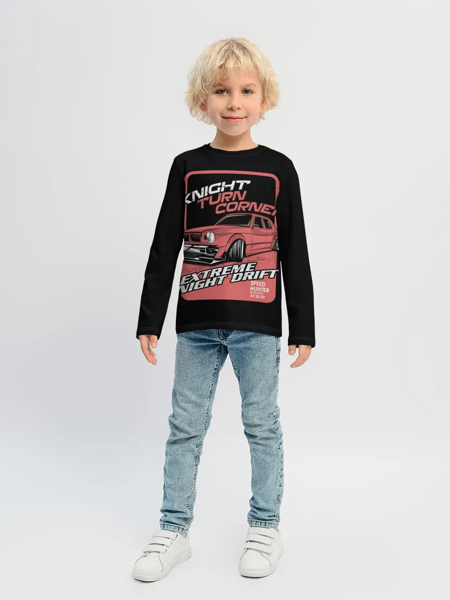 Детский лонгслив / Extreme night drift