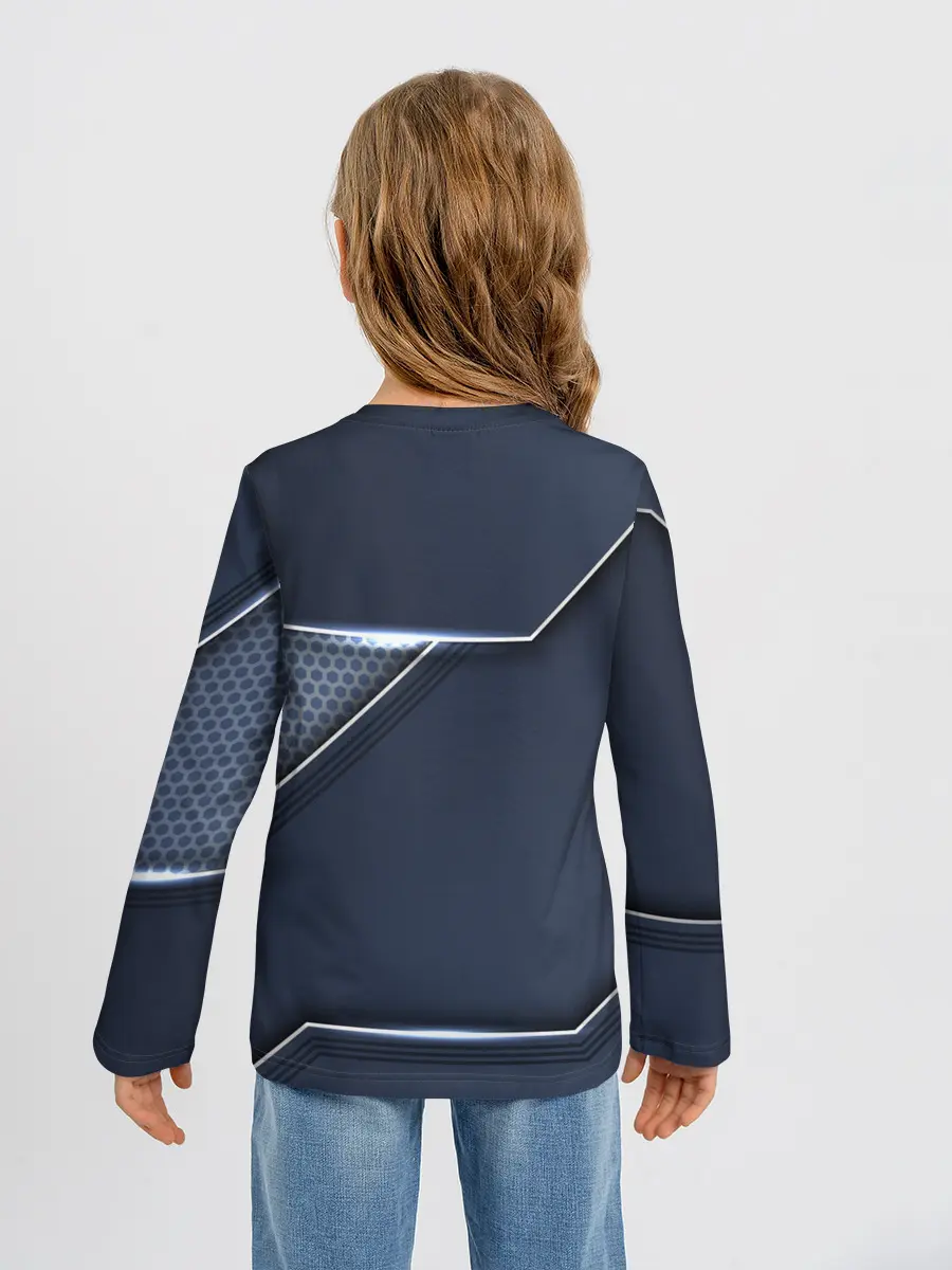 Детский лонгслив / Металлическая 3D основа