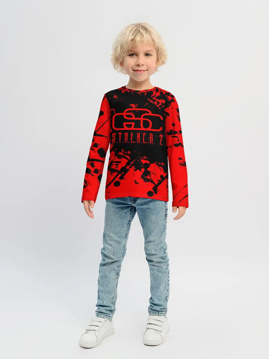 Детский лонгслив / Stalker GSC red