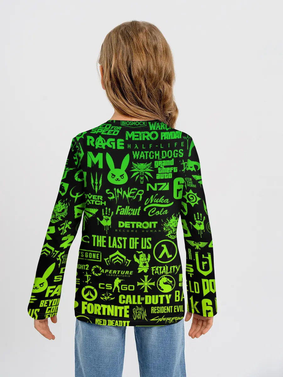 Детский лонгслив / ЛОГОТИПЫ ИГР