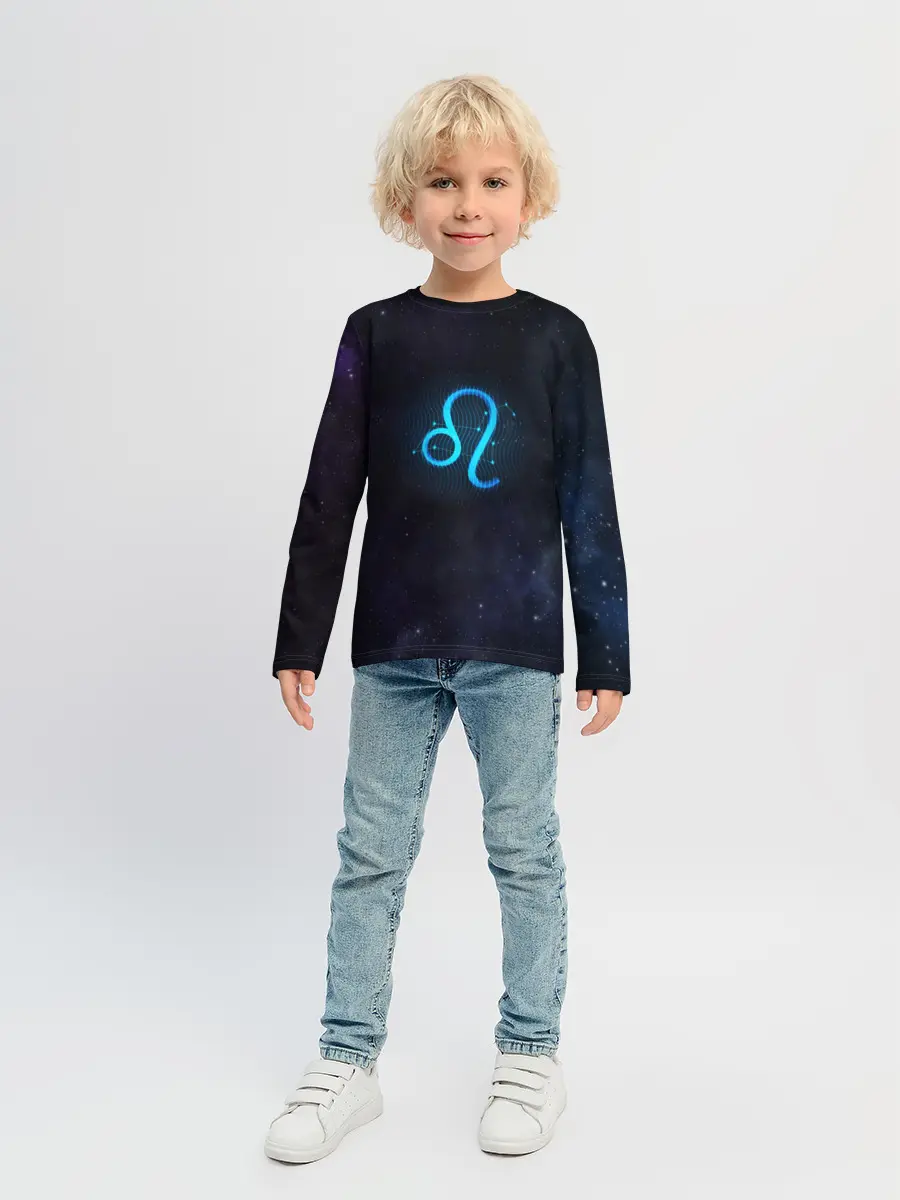 Детский лонгслив / Лев