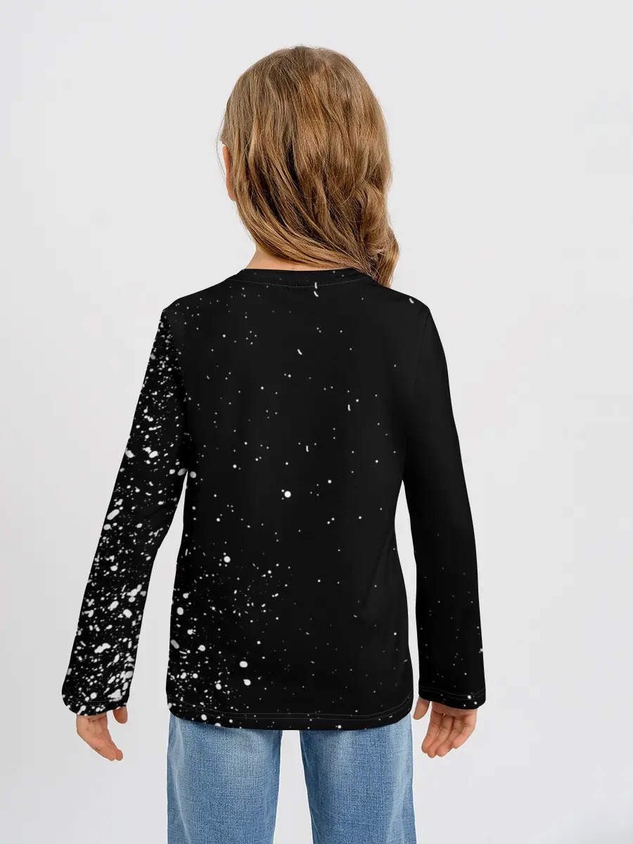 Детский лонгслив / Джоджо чернобелые герои