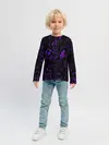 Детский лонгслив / [JJBA] Menacing Pattern purple