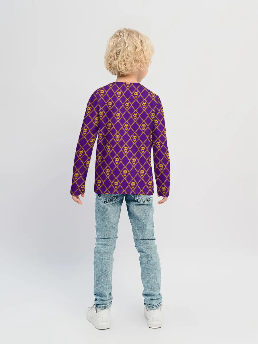 Детский лонгслив / KILLER QUEEN розовый паттерн