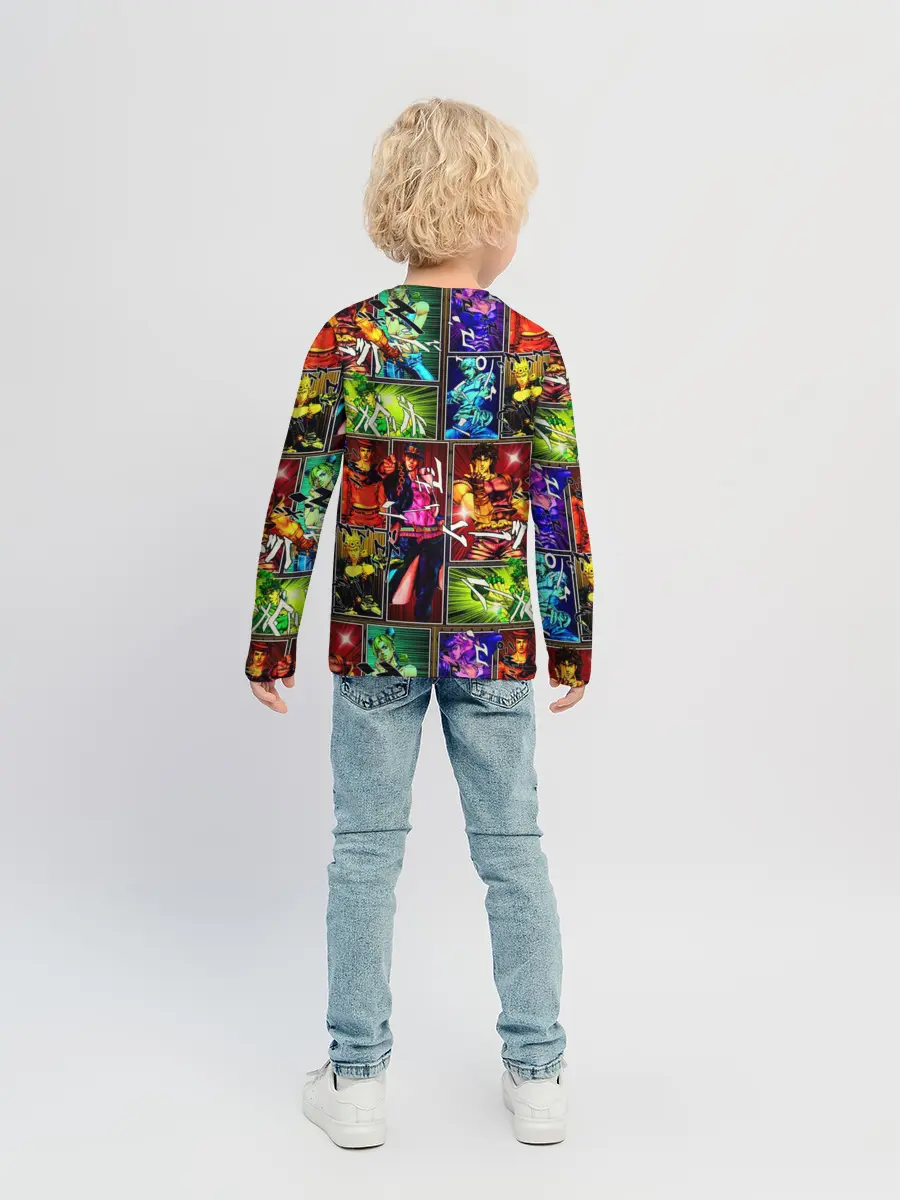 Детский лонгслив / Джоджо комикс