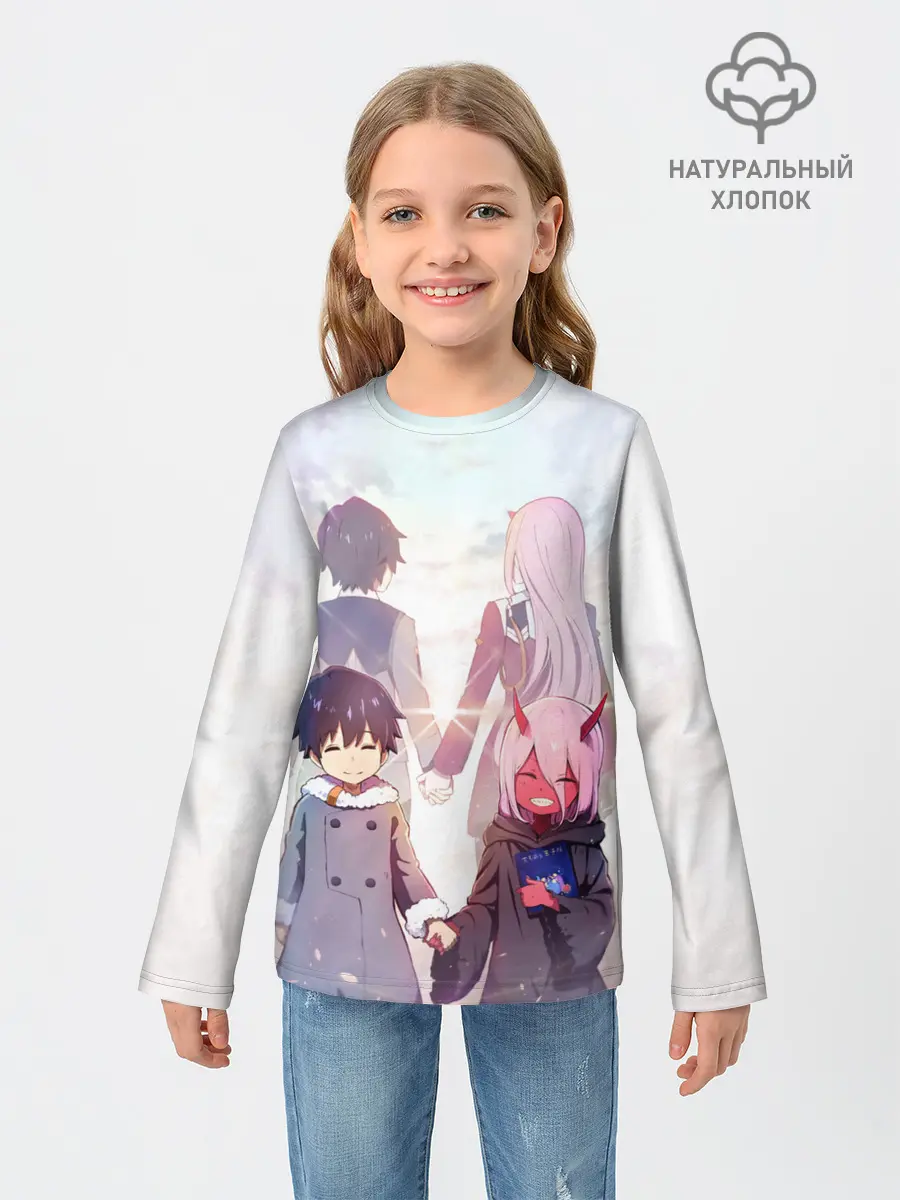 Детский лонгслив / Ноль два и Хиро
