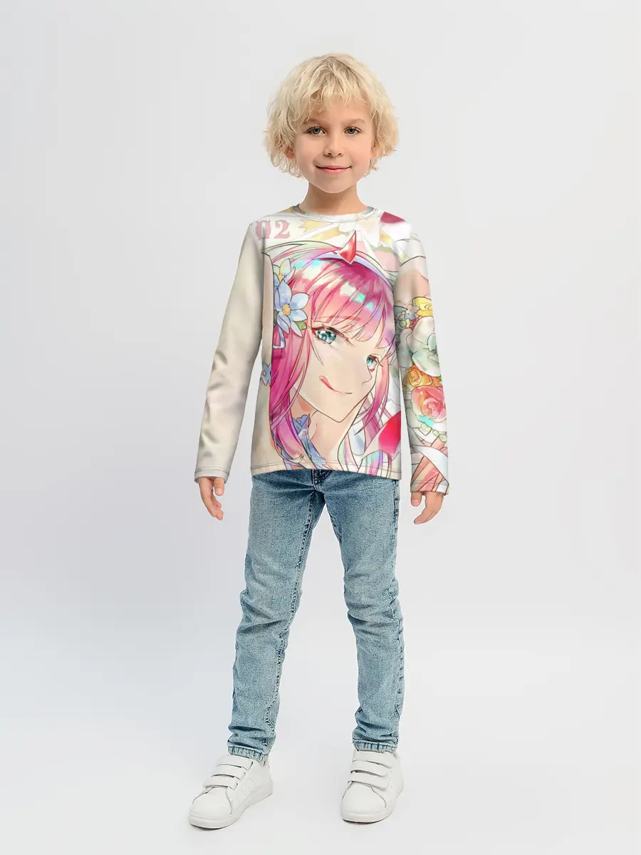 Детский лонгслив / ноль два милая