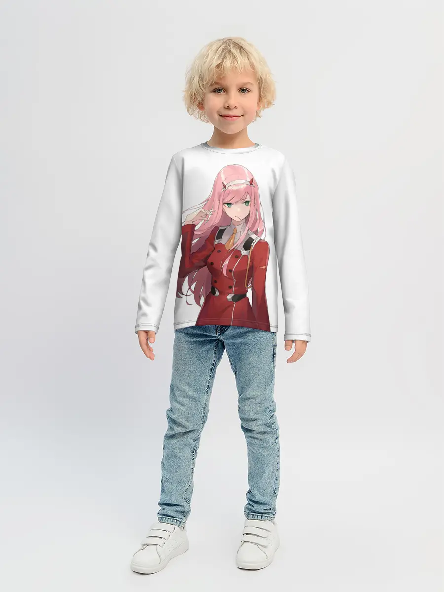 Детский лонгслив / ноль два волосы