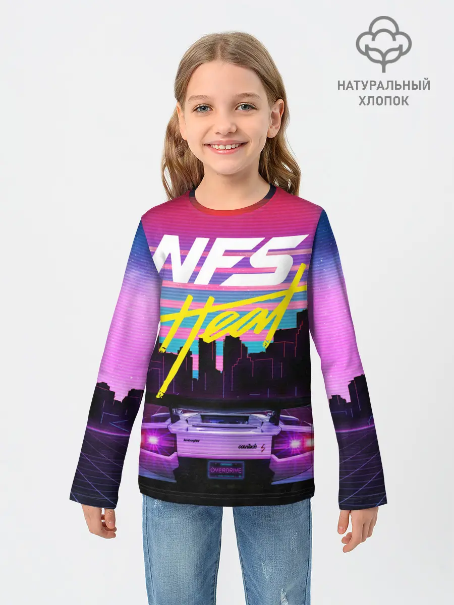 Детский лонгслив / Need For Speed Heat