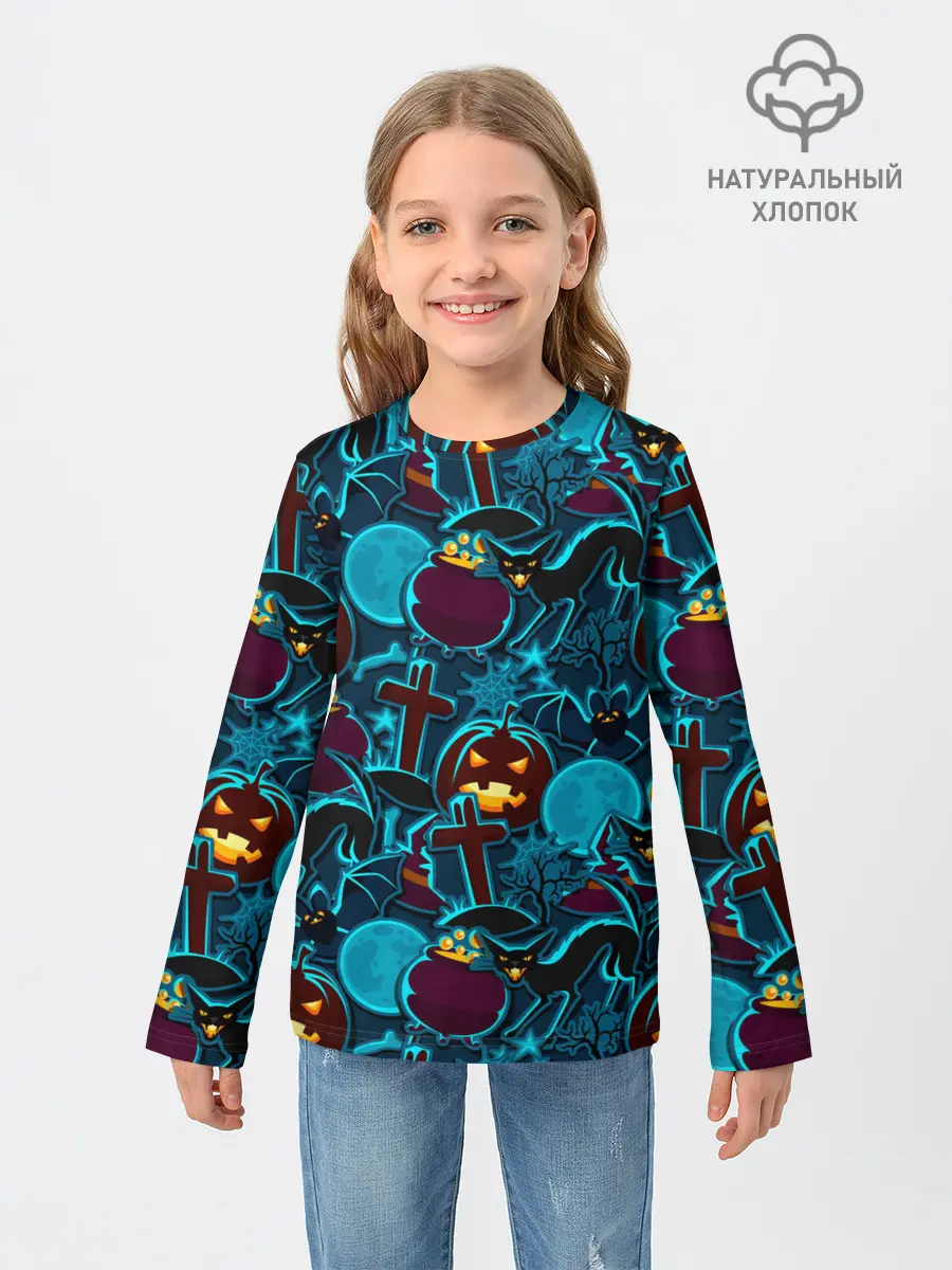 Детский лонгслив / Хэллоуин