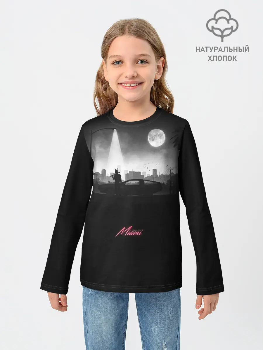 Детский лонгслив / Miami Black