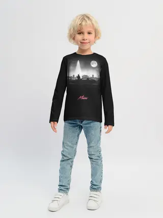 Детский лонгслив / Miami Black