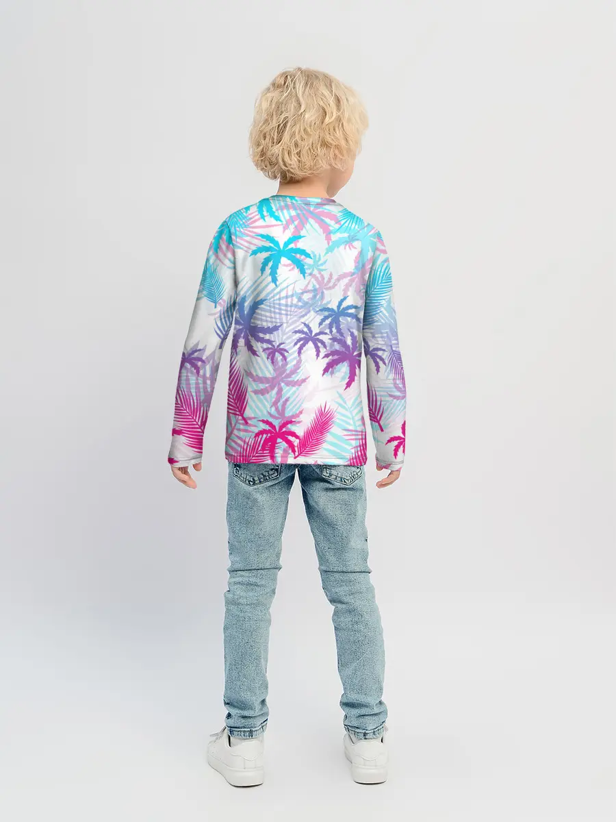 Детский лонгслив / НЕОНОВЫЕ ПАЛЬМЫ