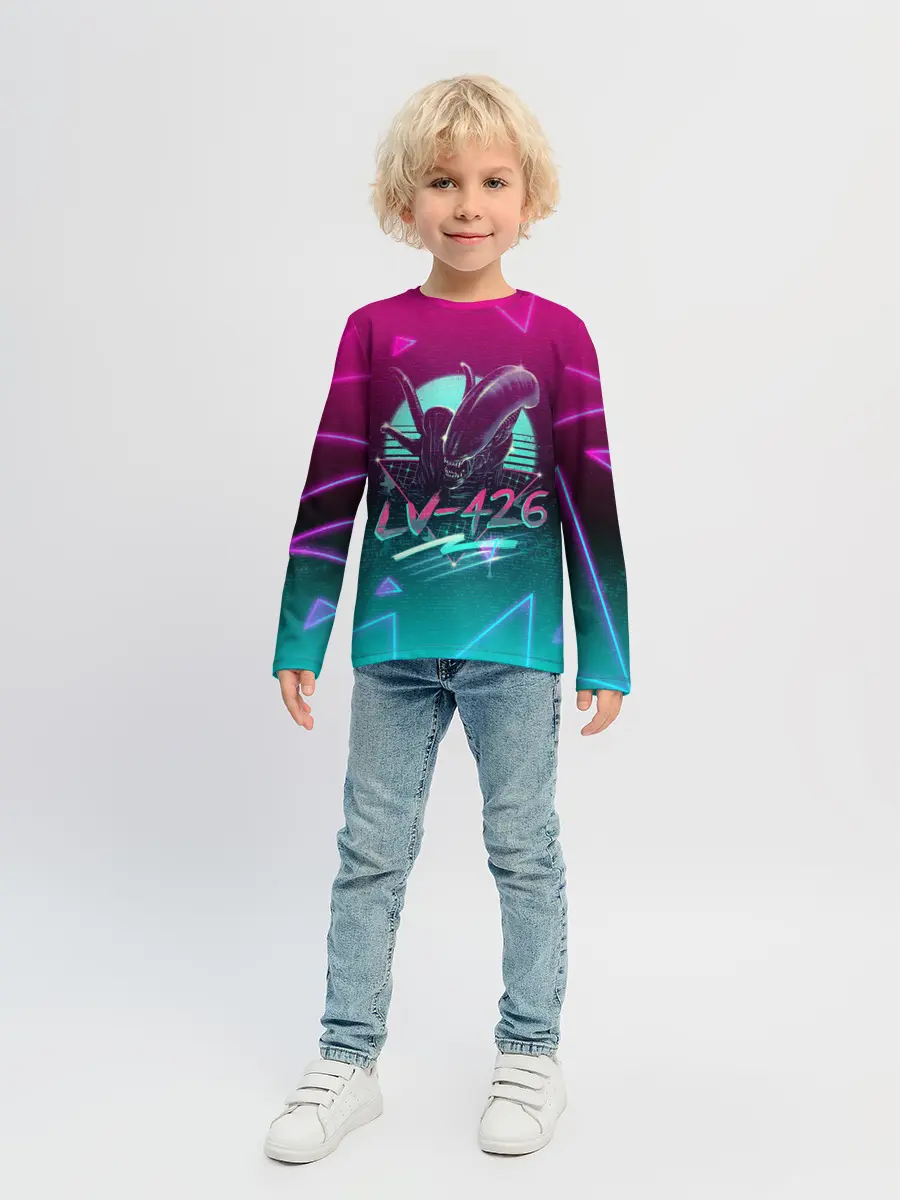 Детский лонгслив / НЕОНОВЫЙ ЧУЖОЙ