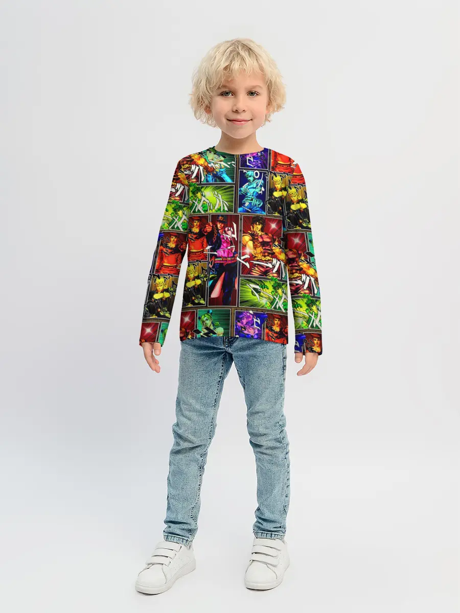 Детский лонгслив / Джоджо пендлетон хамон паттерн