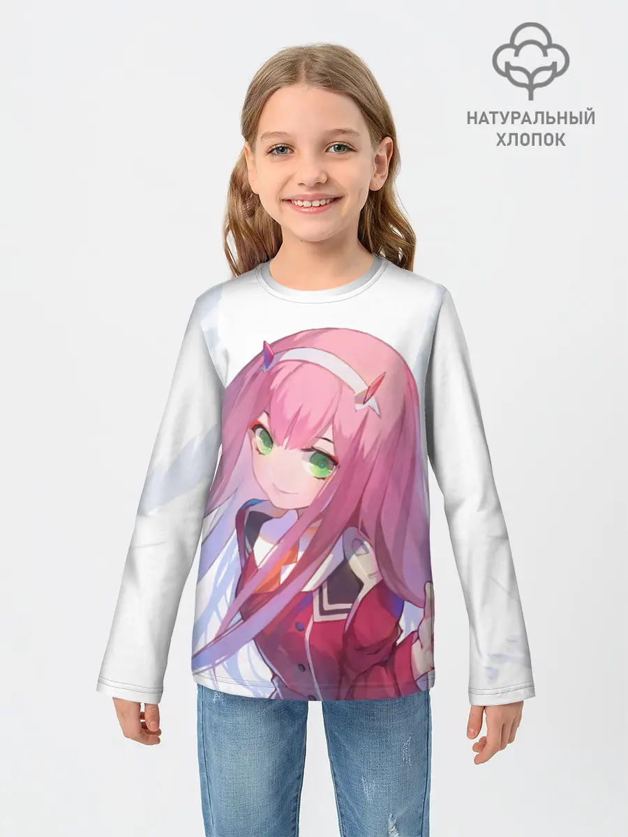 Детский лонгслив / ноль два пальцы