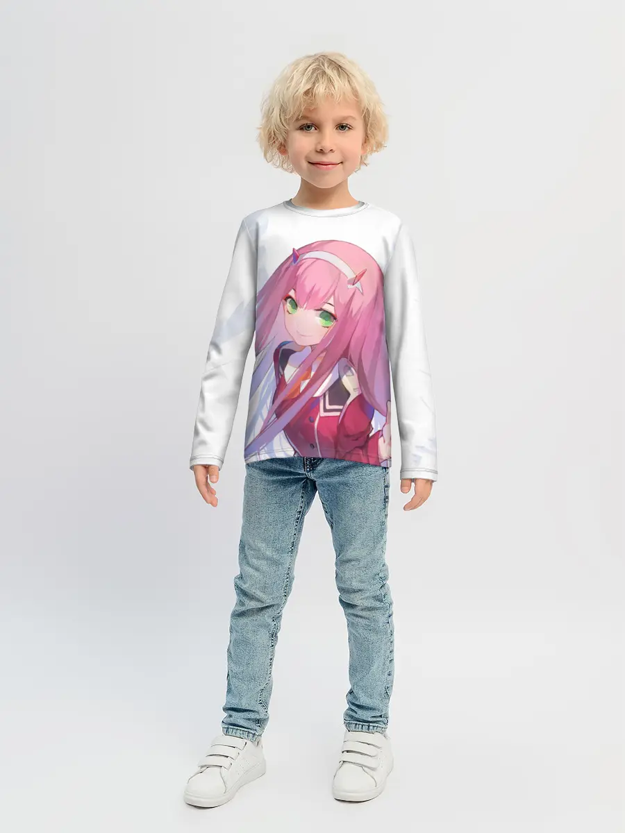 Детский лонгслив / ноль два пальцы