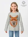 Детский лонгслив / Лиса в наушниках