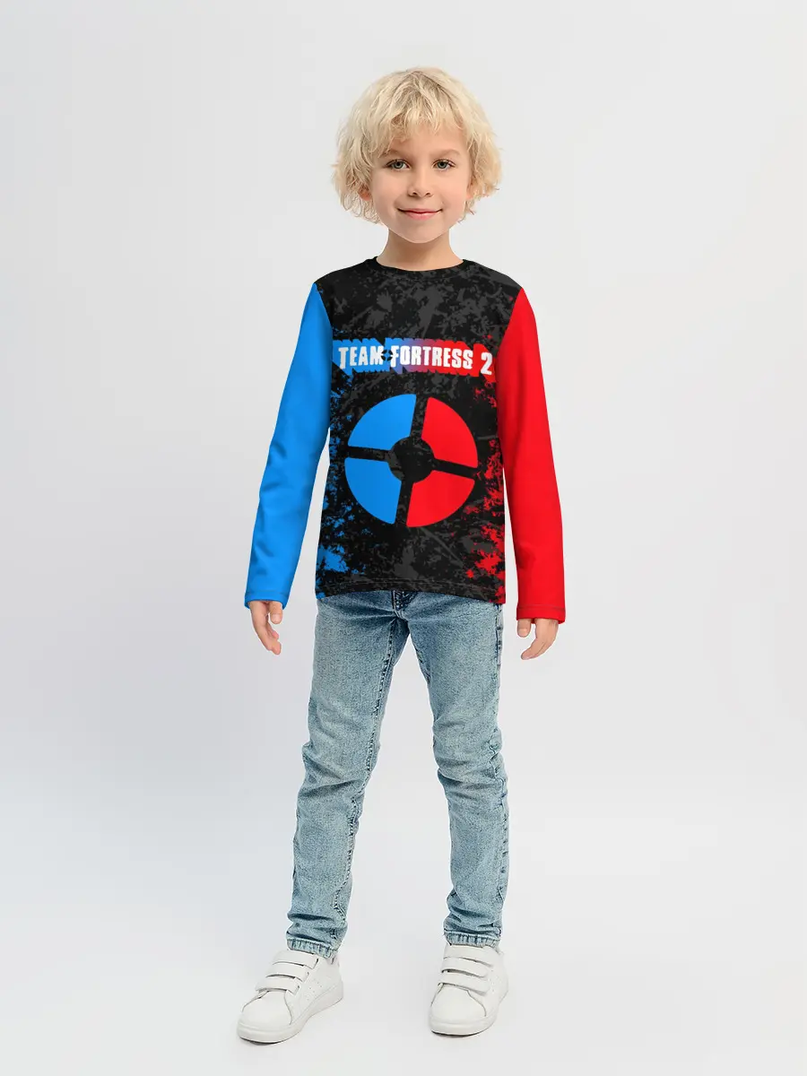 Детский лонгслив / TEAM FORTRESS 2 RED VS BLUE