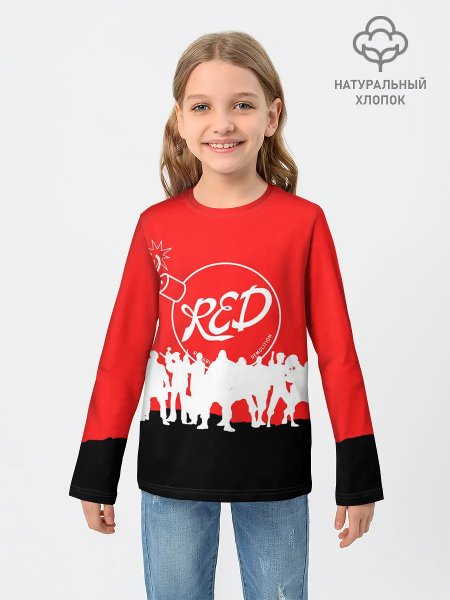 Детский лонгслив / TEAM FORTRESS 2 RED TEAM